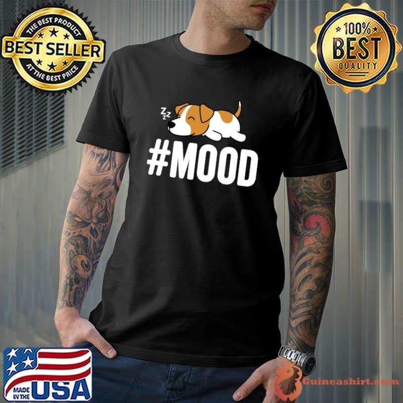 Funny Mood Lazy Sleeping Pet Jack Russell Terrier Dog Lover T-s Unisex