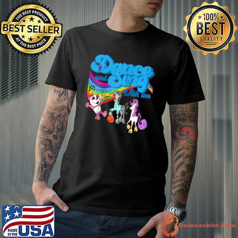 Funny unicorn Jazz - Dance & Sing With Me Books on Broadway Raglan Baseball T-shirt
