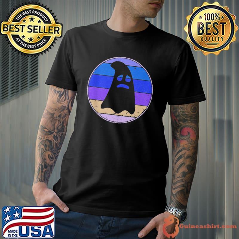 Ghost Halloween Party Retro Sunset Shirt Unisex