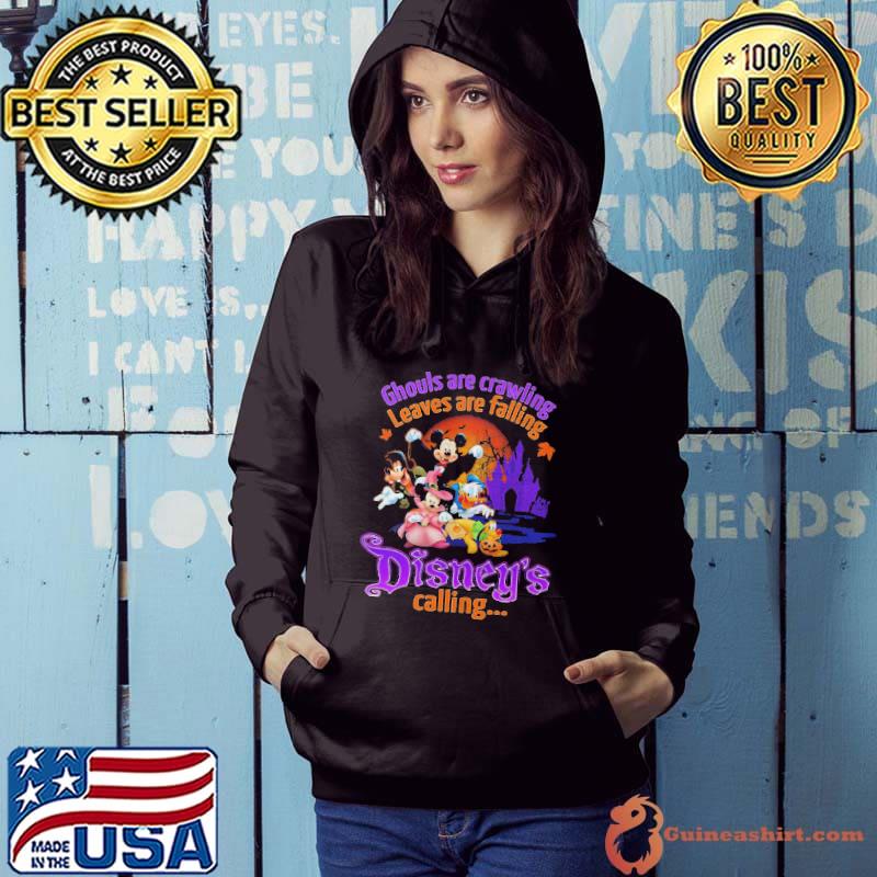 Ghouls Are Crawling Leaves Are Falling Disney’s Calling Mickey Mouse Minnie Donald Shirt