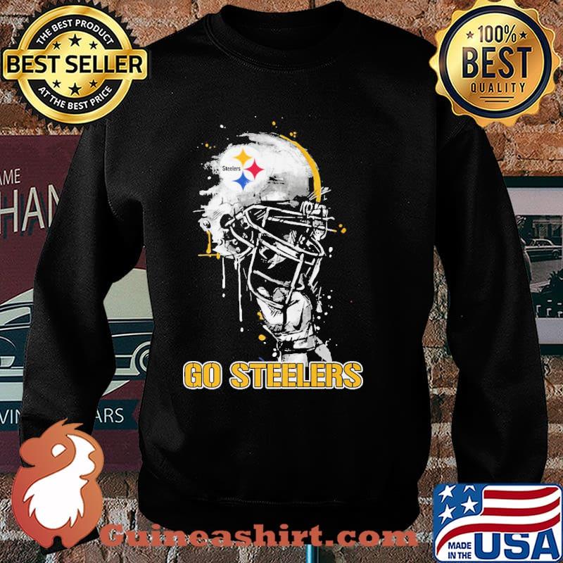 Go Steelers Football Helmets Shirt Sweater