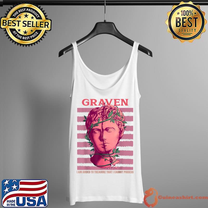 GRAVEN Men's Women's Youth Floral Statue Design T-Shirt Tank Top