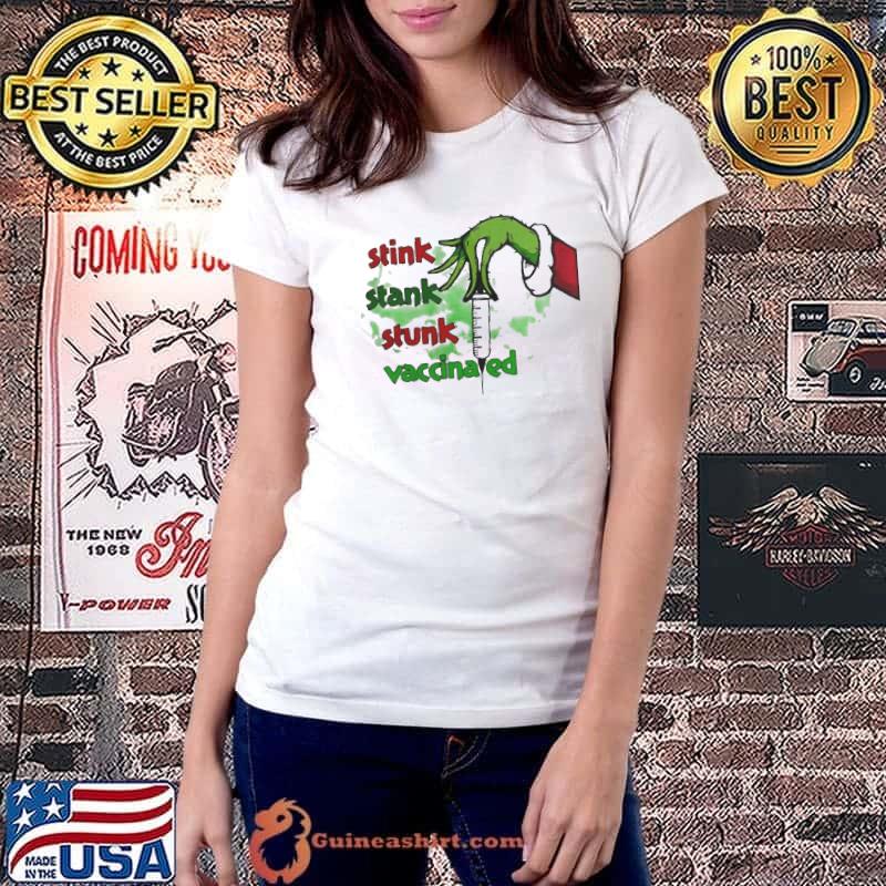 Grinch Hand stink stank stunk vaccinated christmas s Ladiestee