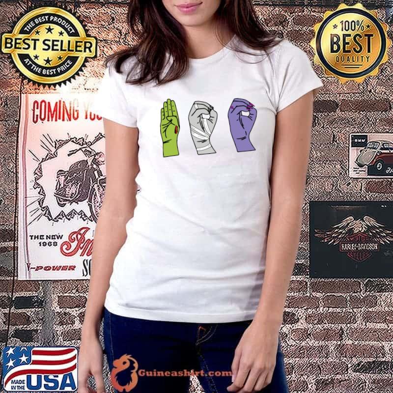 Halloween ASL Boo Sign Language T-Shirt Ladiestee
