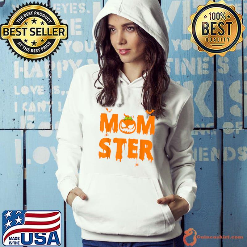 Halloween Momster Shirt Women Halloween Mom Costume Pumpkin T-Shirt