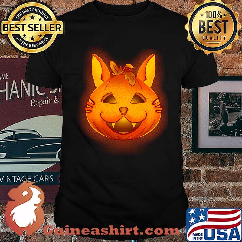Halloween Pumpkin cat T-Shirt