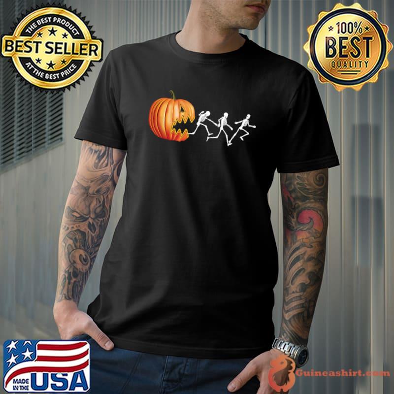 Halloween Pumpkin Skeletons Jack o Lantern T-Shirt Unisex