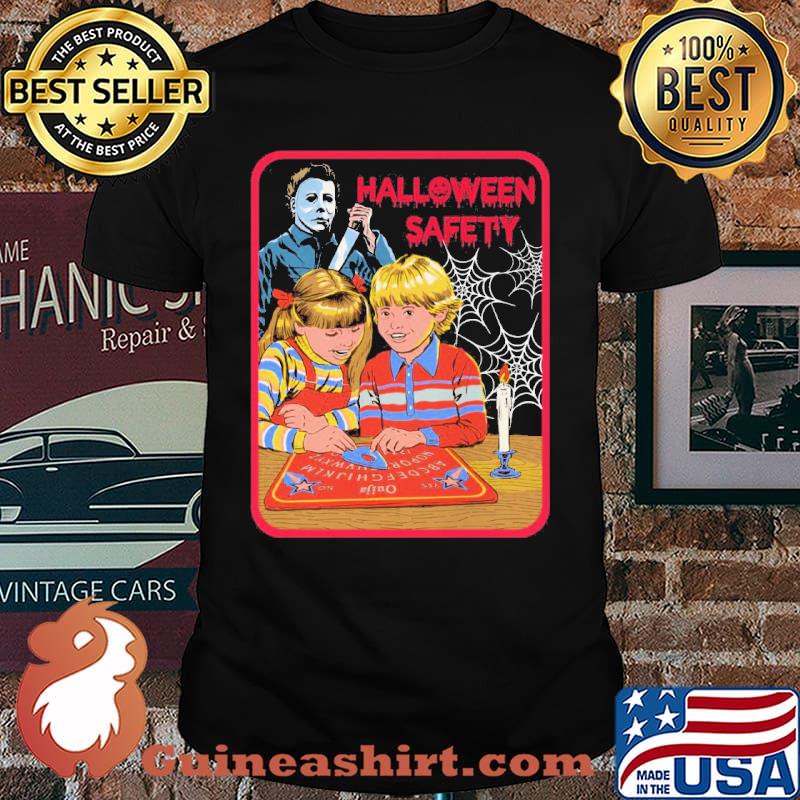 Halloween safety michael myers horror movie character shirt