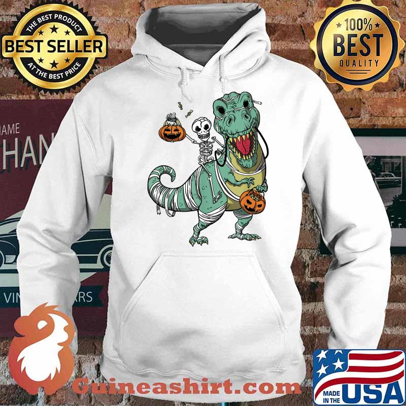 Halloween Shirts for Boys Kids Dinosaur T rex Mummy Pumpkin T-Shirt Hoodie