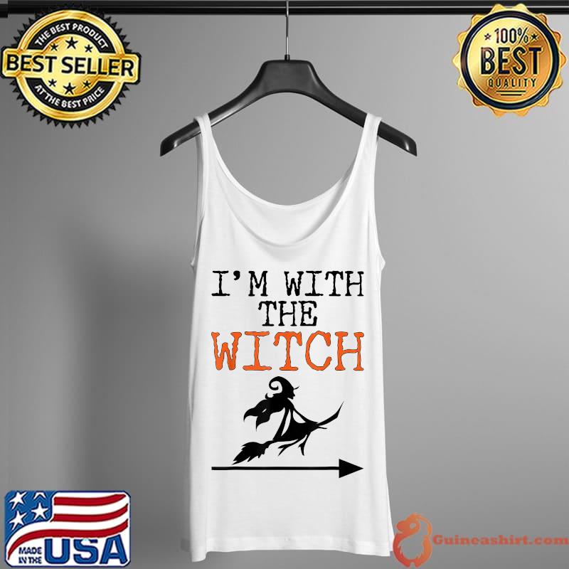 Halloween Shirts For Men I'm With The Witch Funny Halloween T-Shirt Tank Top