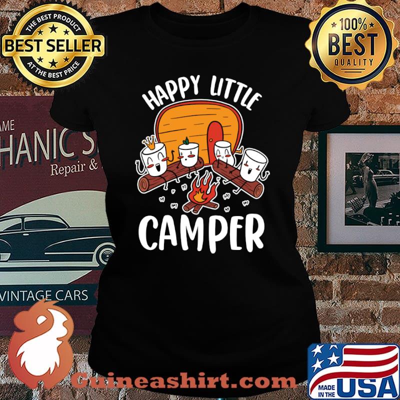 Happy Camper Camping Happy Little Camper T-Shirt Laides tee