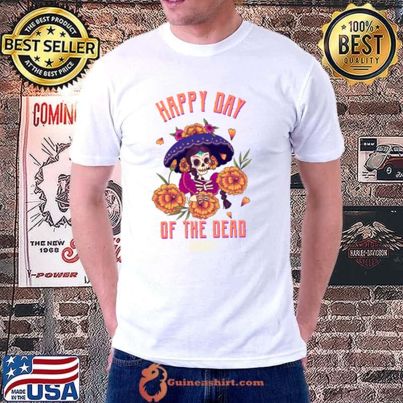 Happy Day Of The Dead Skull T-Shirt