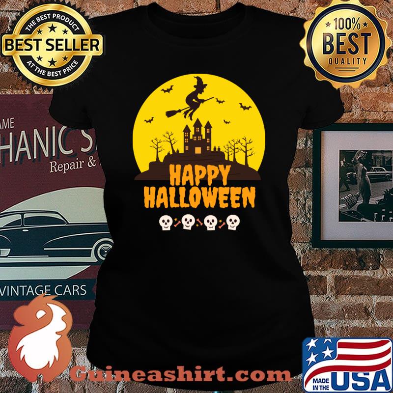 Happy Halloween witch T-Shirt Laides tee