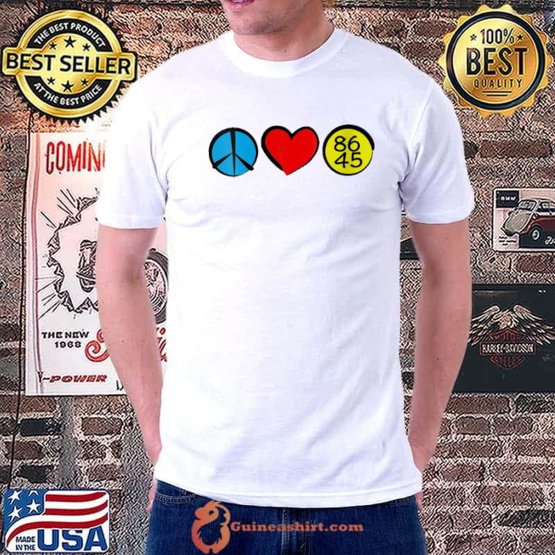 Heart 8645 Impeach Trump Shirt Unisex