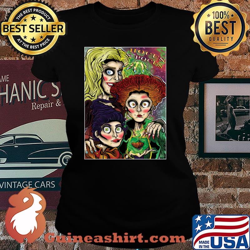 Hocus Pocus Witches At Play T-Shirt Laides tee
