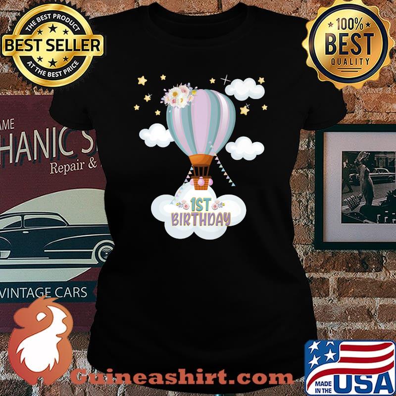 Hot Air Balloon Birthday Matching Family Group Outfit Premium T-Shirt Laides tee