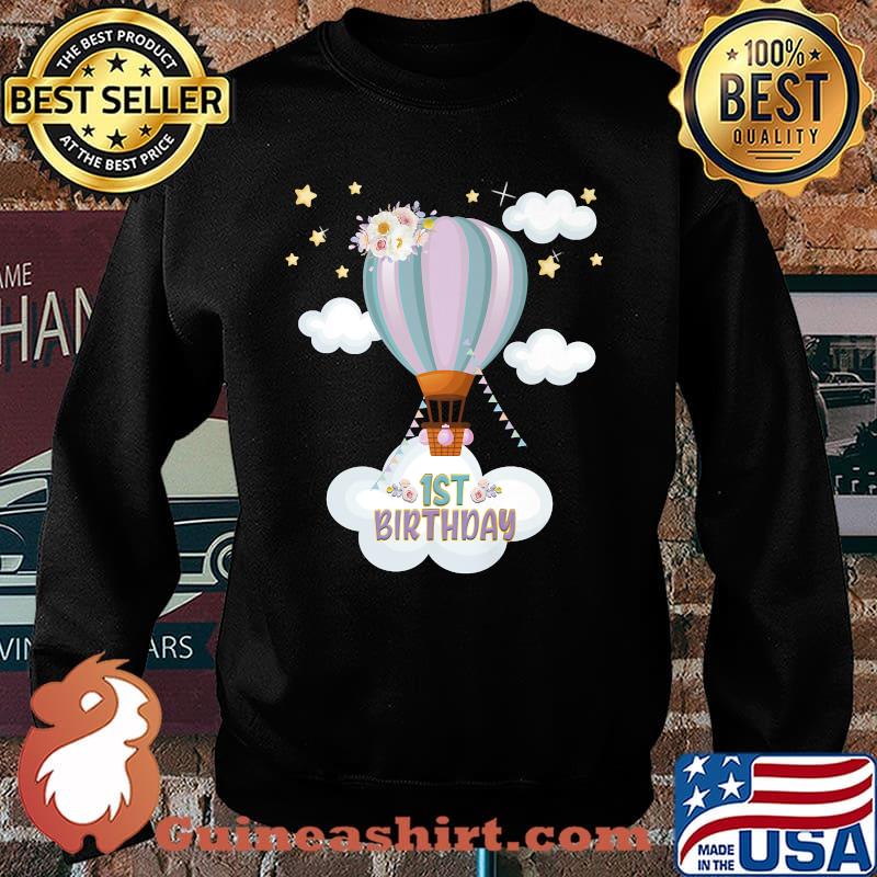 Hot Air Balloon Birthday Matching Family Group Outfit Premium T-Shirt Sweater