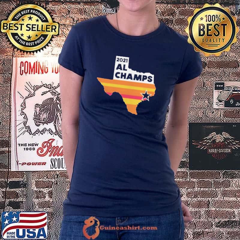 Houston Astros 2021 Al Champ Map Retro Vintage Shirt Ladiestee