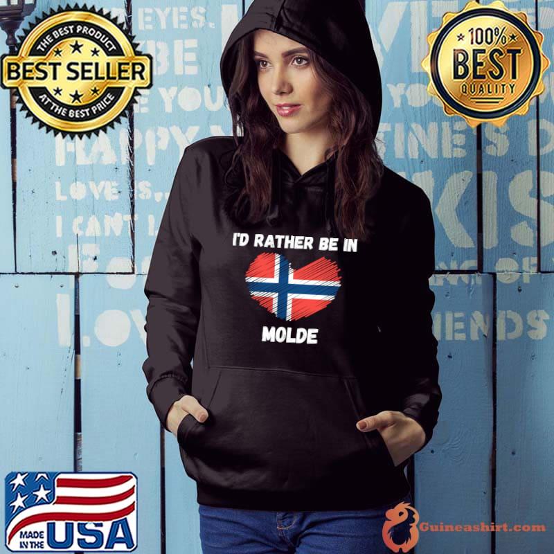 I'd Rather Be in Molde - Norwegian Flag Heart Classic T-Shirt