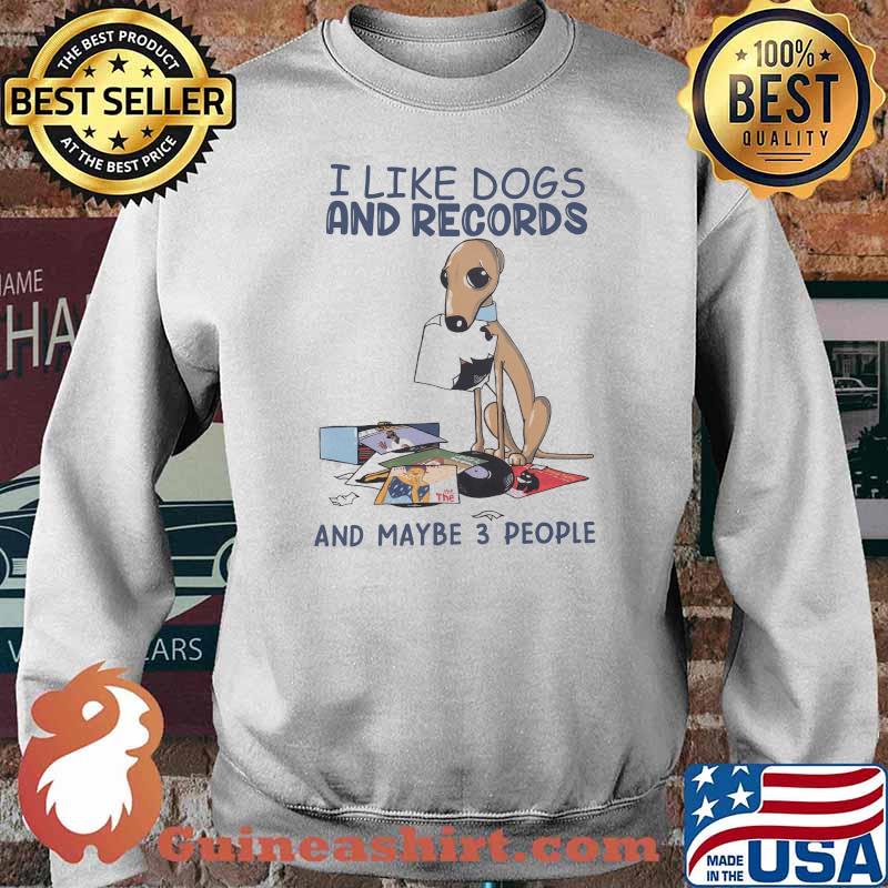 I Like Dogs And Records And MAybe 3 People Shirt Sweater