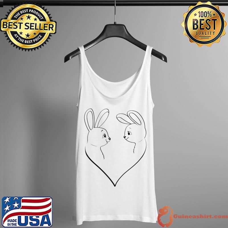 I Love Rabbits Bunny Love Heart Rabbit Love I Love Bunnies Raglan Baseball T-s Tank Top