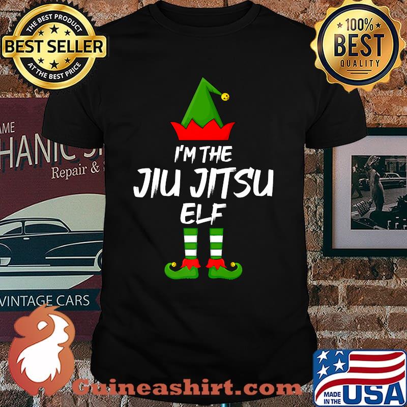 I'm The Jiu jitsu Elf Funny Matching Family Elf Christmas Premium T-Shirt