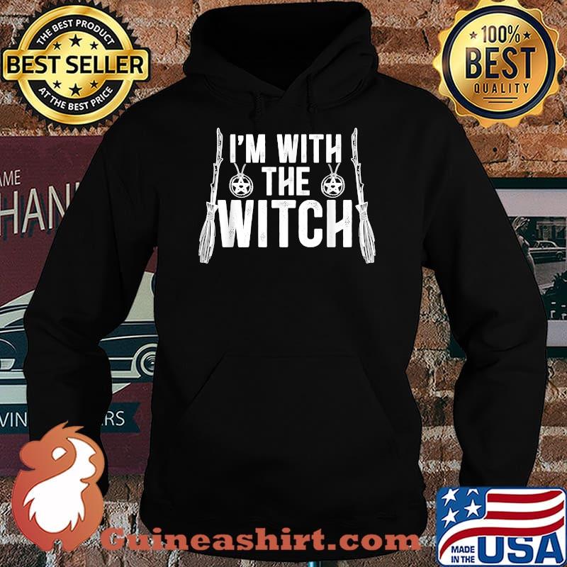 I'm With The Witch for a Couples Halloween Witches T-Shirt Hoodie