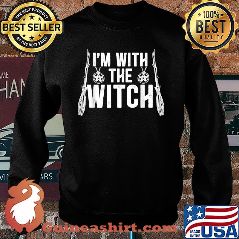 I'm With The Witch for a Couples Halloween Witches T-Shirt Sweater