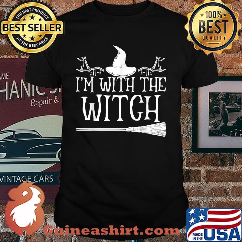 I'm With The Witch Halloween Witches T-Shirt
