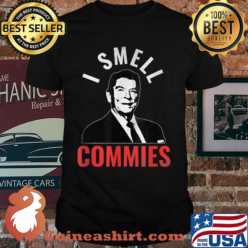 I smell commies Ronald Reagan political vintage T-Shirt