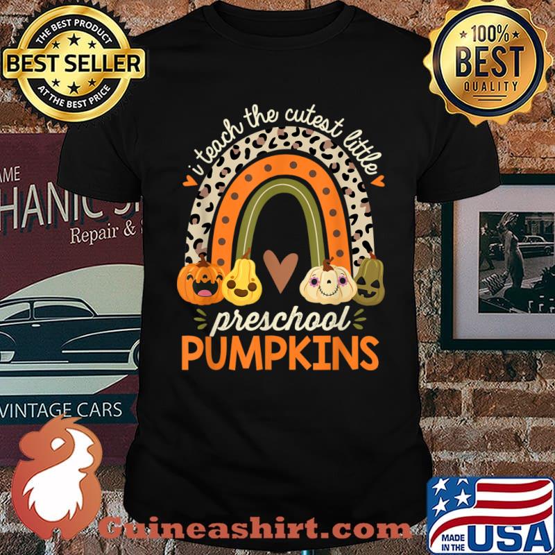 I Teach The Cutest Preschool Pumpkin Halloween Prek Teacher T-Shirt