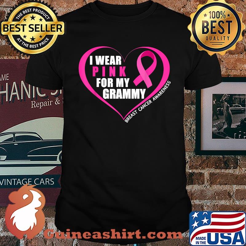 I Wear Pink For My Grammy Breast Cancer Awareness T-Shirt