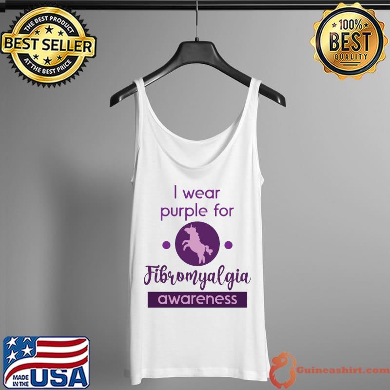 I wear purple for Fibromyalgia Awareness T-Shirt Tank Top