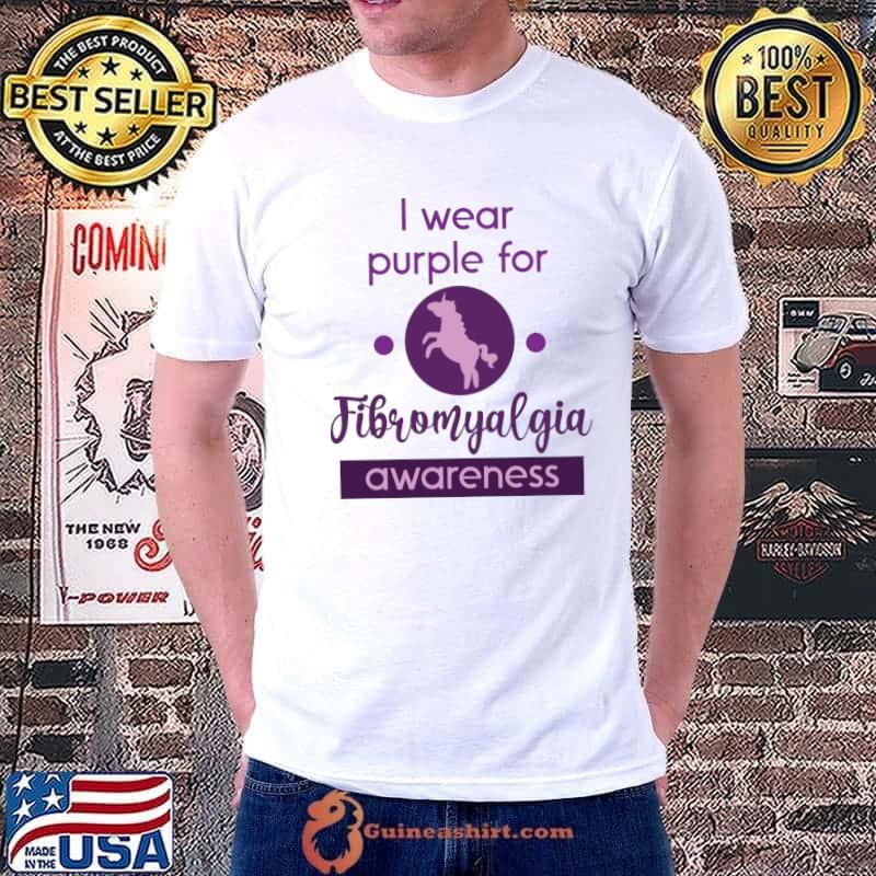 I wear purple for Fibromyalgia Awareness T-Shirt