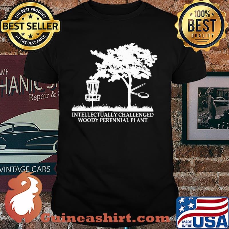 Intellectually Challenged woody perennial disc golf shirt