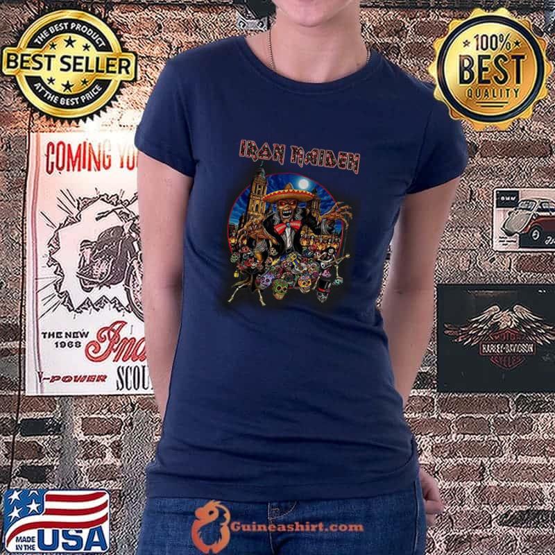 Iron Maiden Mexico Skull Shirt Ladiestee