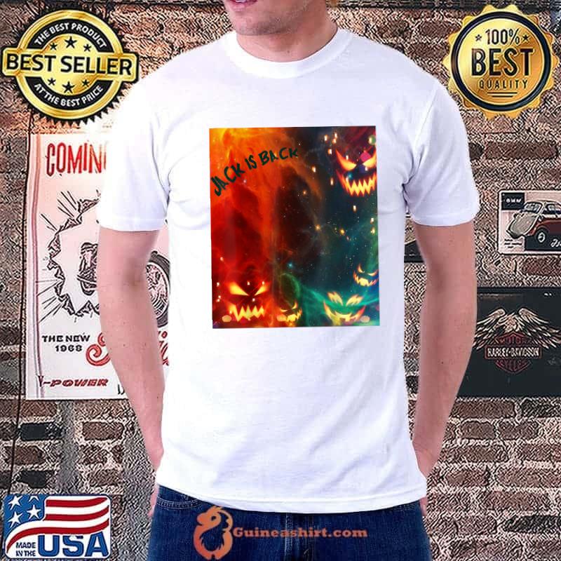 Jack is back Halloween Jack 'o Lanterns Creepy Pumpkins T-Shirt Unisex