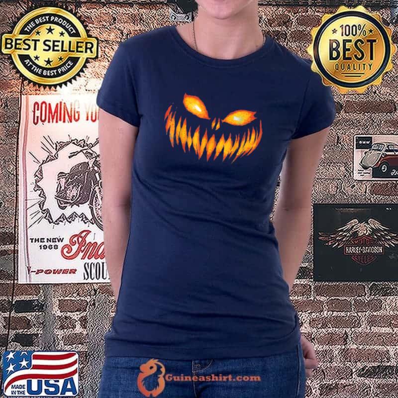 Scary Pumpkin Face Halloween T Shirt Shirt Jack O Lantern Costumes