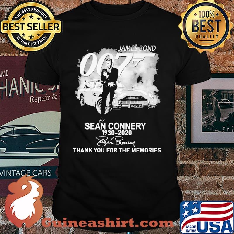 James Bond 007 Sean Connery 1930 2020 Thank You For The Memories shirt