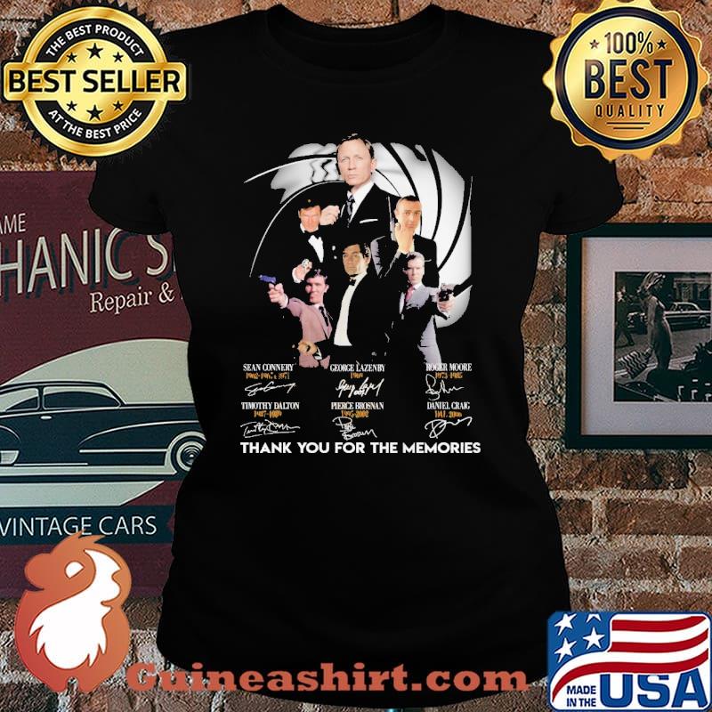 James Bond 007 Thank You For The Memories Shirt Laides tee