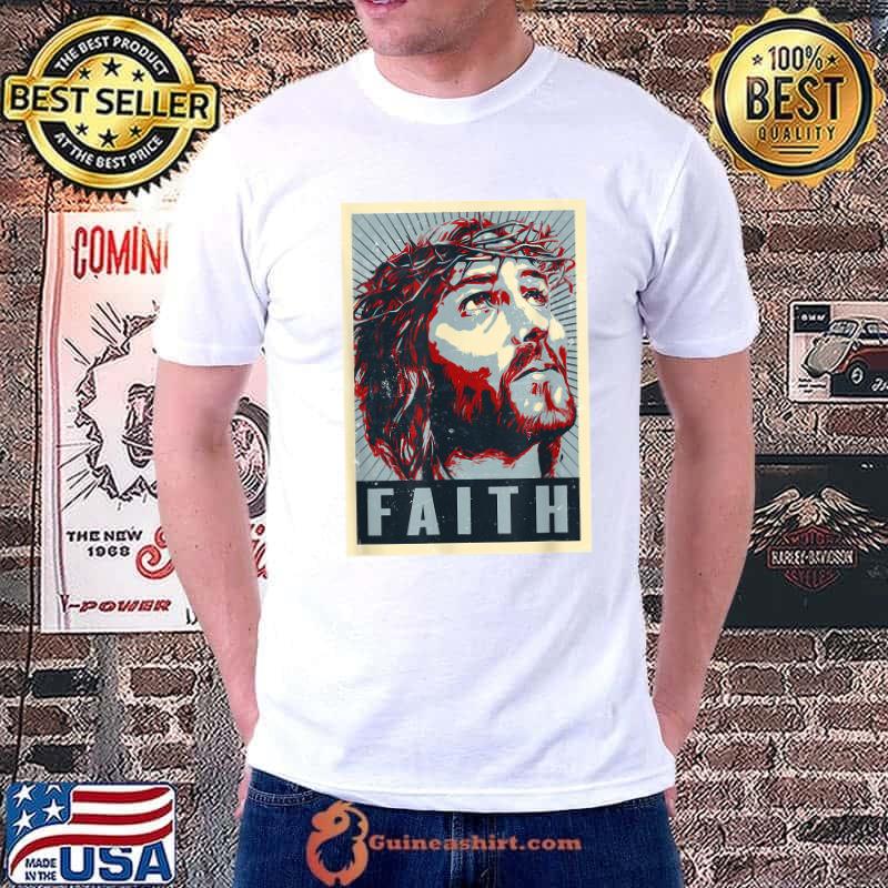Jesus Christ Faith Iconic Christian T-Shirt