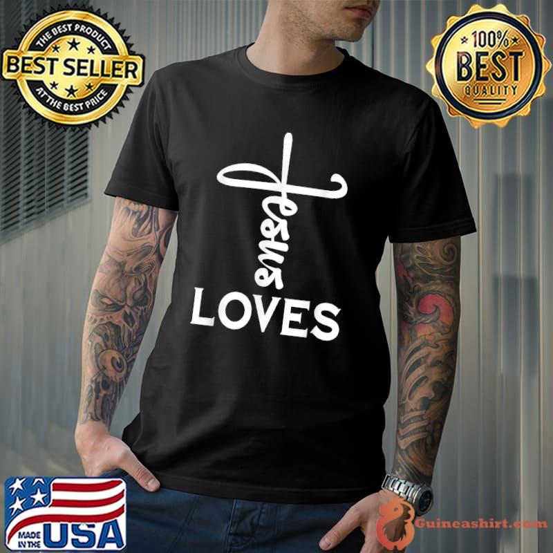 Jesus Loves Handwritten - Jesus Loves You Christian T-Shirt Unisex