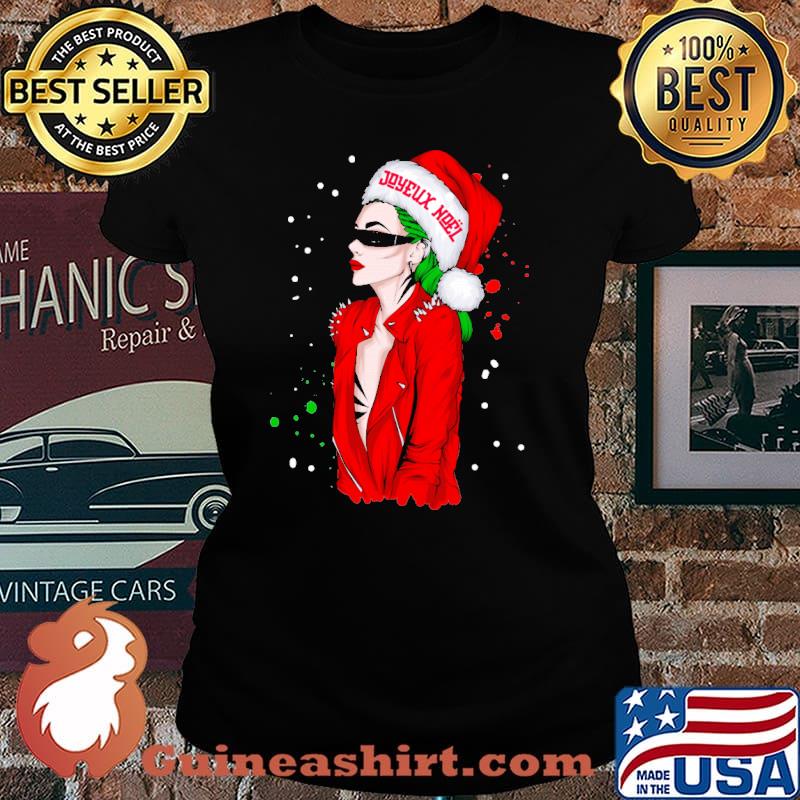 Joyeux noel wear hat santa christmas s Laides tee