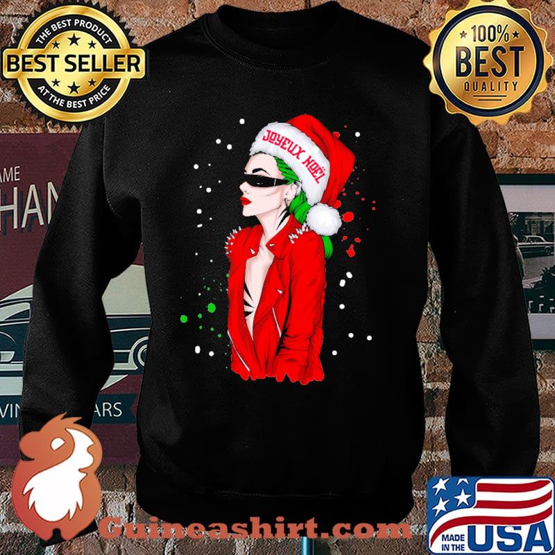 Joyeux noel wear hat santa christmas s Sweater