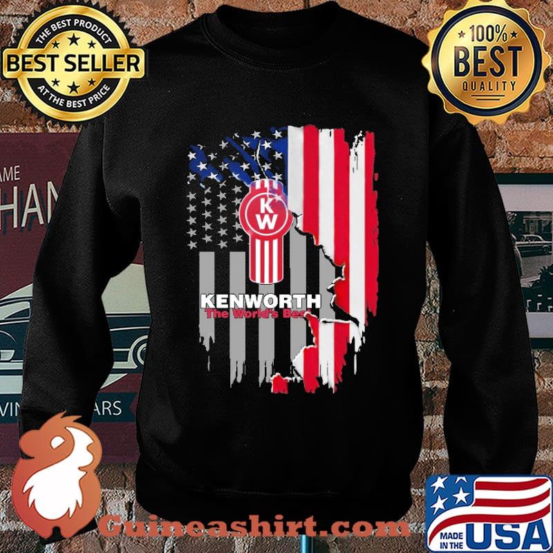Kenworth The World's Best America Flag Shirt Sweater