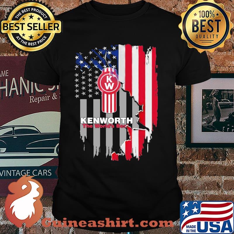 Kenworth The World's Best America Flag Shirt