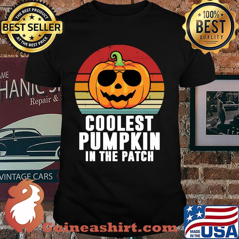 Kids Coolest Pumpkin In The Patch Boys Girls Halloween T-Shirt