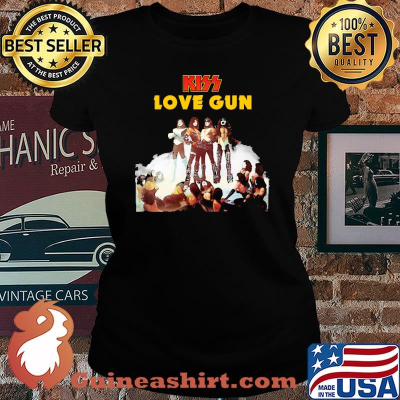 Kiss love gun rock music s Laides tee