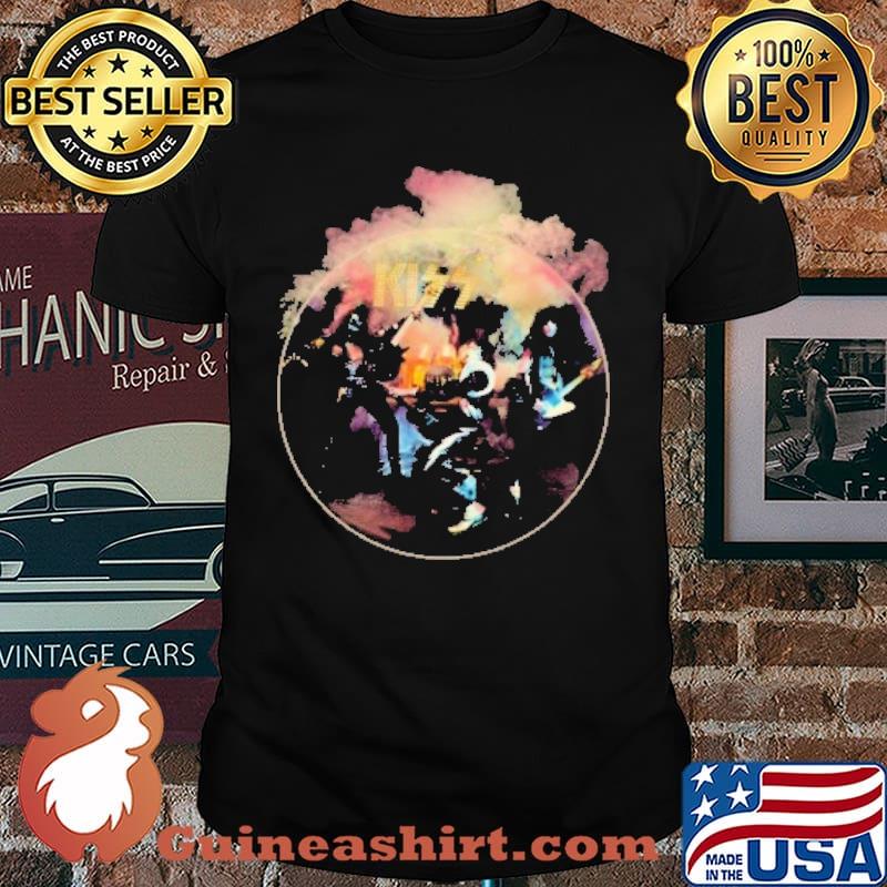 Kiss smoke rock music shirt