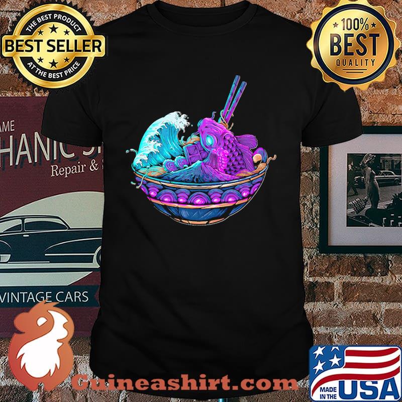Koi fish ramen japan food shirt